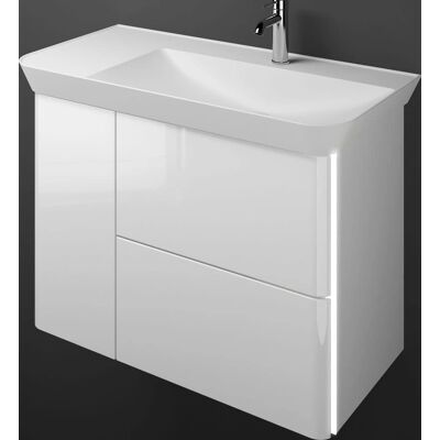 burgbad Iveo Waschtisch mit Mineralguss und LED 100 cm Rechts burgbad Iveo Waschtisch mit Mineralguss und LED 100 cm Rechts