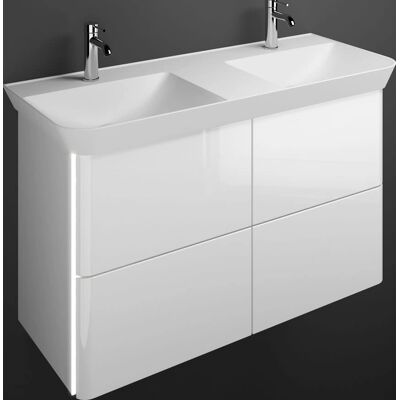 burgbad Iveo Waschtischkombination mit Mineralguss & LED-Beleuchtung - Waschtisch burgbad Iveo Waschtischkombination mit Mineralguss & LED-Beleuchtung - Waschtisch