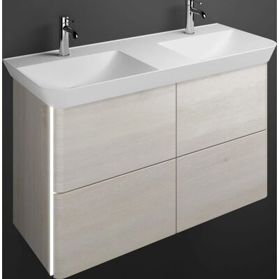 burgbad Iveo Waschbecken-Kombination mit LED - 120cm burgbad Iveo Waschbecken-Kombination mit LED - 120cm