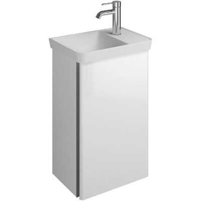 burgbad Iveo 44cm Mineralguss-Waschtisch Links - Waschtisch burgbad Iveo 44cm Mineralguss-Waschtisch Links - Waschtisch