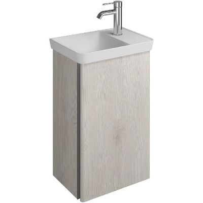burgbad Iveo Mineralguss-Waschtisch - 44 cm Links - Waschtisch burgbad Iveo Mineralguss-Waschtisch - 44 cm Links - Waschtisch