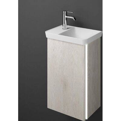 burgbad Iveo Mineralguss-Waschtisch mit LED 44 cm - Waschbecken burgbad Iveo Mineralguss-Waschtisch mit LED 44 cm - Waschbecken