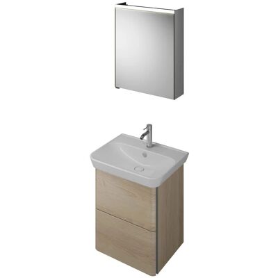 burgbad Iveo Möbelkombination - 65cm - Keramik-Waschtisch - Badezimmermöbel burgbad Iveo Möbelkombination - 65cm - Keramik-Waschtisch - Badezimmermöbel