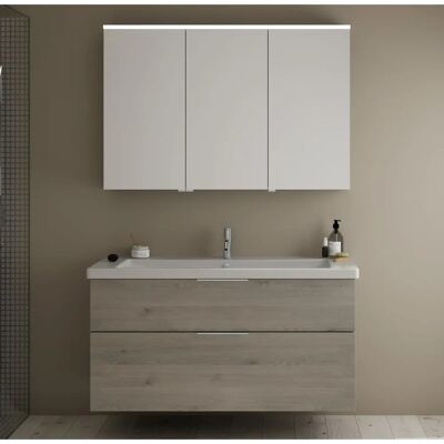burgbad Eqio Set - Keramik-Waschtisch, Spiegelschrank, Waschtischunterschrank burgbad Eqio Set - Keramik-Waschtisch, Spiegelschrank, Waschtischunterschrank
