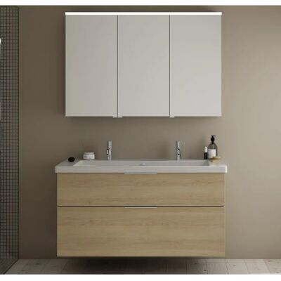 Set Burgbad Eqio - Doppio Lavabo in Ceramica - Bagno Set Burgbad Eqio - Doppio Lavabo in Ceramica - Bagno