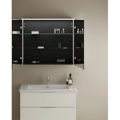 Armario Espejo Burgbad Eqio - LED, 2 Puertas, Blanco Brillo Armario Espejo Burgbad Eqio - LED, 2 Puertas, Blanco Brillo