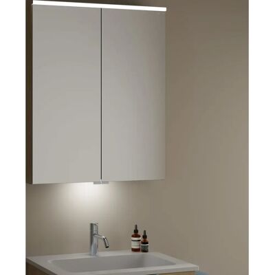 Burgbad Eqio Armario con Espejo - Iluminación LED Horizontal - 2 Puertas Burgbad Eqio Armario con Espejo - Iluminación LED Horizontal - 2 Puertas