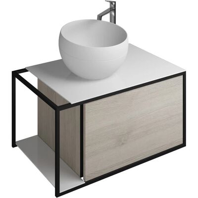 burgbad Junit Waschbecken-Set - Mineral 76,5cm Links burgbad Junit Waschbecken-Set - Mineral 76,5cm Links