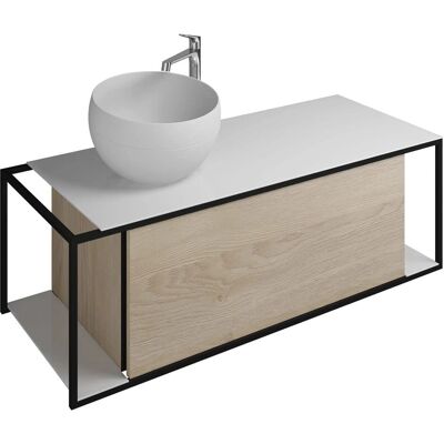 burgbad Junit Waschtisch-Kombination - Mineral, 120cm, Links burgbad Junit Waschtisch-Kombination - Mineral, 120cm, Links
