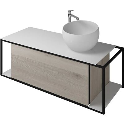 burgbad Junit Waschtisch mit Mineralguss 120cm - Waschbecken burgbad Junit Waschtisch mit Mineralguss 120cm - Waschbecken