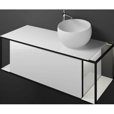 Burgbad Junit Waschbecken mit LED-Beleuchtung - 120cm, Rechts, Mineralguss Burgbad Junit Waschbecken mit LED-Beleuchtung - 120cm, Rechts, Mineralguss