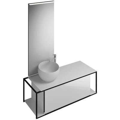 burgbad Junit Möbelkombination - 120 cm - Mineralguss-Waschtisch - Links burgbad Junit Möbelkombination - 120 cm - Mineralguss-Waschtisch - Links