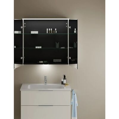 Armadio a specchio Eqio burgbad - LED orizzontale, 2 ante, 800x800mm Armadio a specchio Eqio burgbad - LED orizzontale, 2 ante, 800x800mm