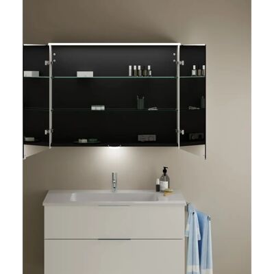 burgbad Eqio Gabinete Espejo Blanco con Iluminación LED - Armario Espejo de Baño burgbad Eqio Gabinete Espejo Blanco con Iluminación LED - Armario Espejo de Baño