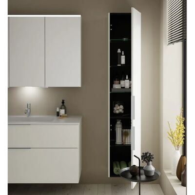 burgbad - Eqio - Frassino Decor Cappuccino - Tall Cabinet burgbad - Eqio - Frassino Decor Cappuccino - Tall Cabinet