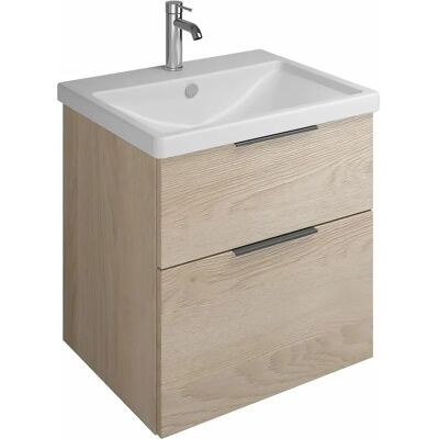burgbad Eqio Keramik-Waschtisch - 63cm - Eiche Dekor burgbad Eqio Keramik-Waschtisch - 63cm - Eiche Dekor
