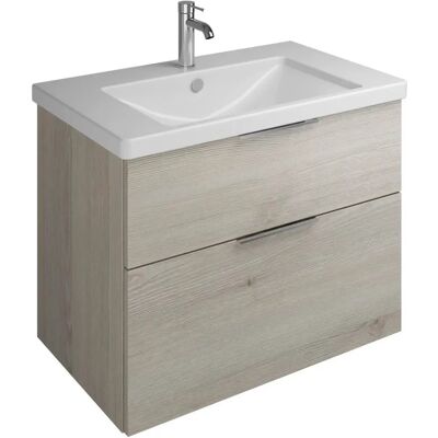 burgbad Eqio Keramik-Waschtisch - 83cm, Eiche Dekor, Griff G0146 burgbad Eqio Keramik-Waschtisch - 83cm, Eiche Dekor, Griff G0146