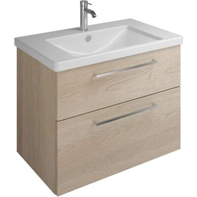 burgbad Eqio Keramik-Waschtisch mit Schrank - 83cm, Eiche Dekor Cashmere burgbad Eqio Keramik-Waschtisch mit Schrank - 83cm, Eiche Dekor Cashmere