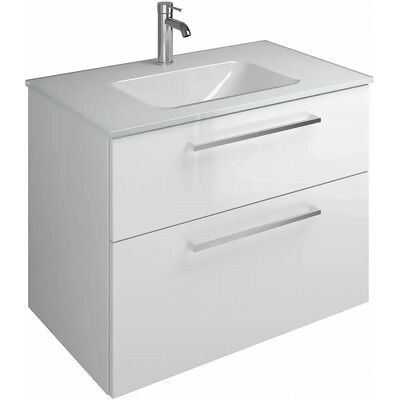 burgbad Eqio Waschbecken mit Glas - Waschbecken und Unterschrank burgbad Eqio Waschbecken mit Glas - Waschbecken und Unterschrank