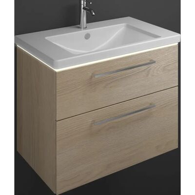 burgbad Eqio Keramik-Waschtisch mit Schrank - LED-Beleuchtung, 830mm burgbad Eqio Keramik-Waschtisch mit Schrank - LED-Beleuchtung, 830mm