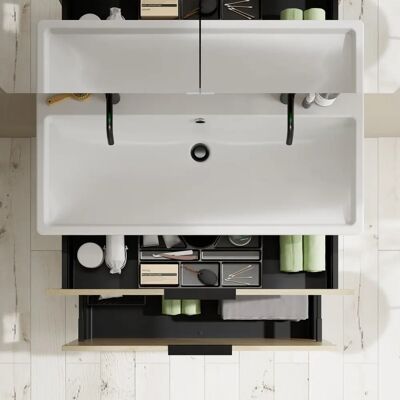 burgbad - Eqio Set - keramische Doppelwaschtisch - Bathroom vanity burgbad - Eqio Set - keramische Doppelwaschtisch - Bathroom vanity