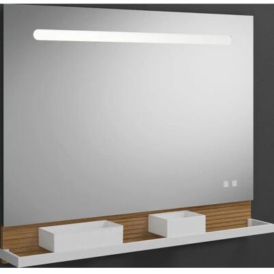 burgbad Fiumo Weiß Spiegel - LED & Heizung - 100x87,6cm - Spiegel burgbad Fiumo Weiß Spiegel - LED & Heizung - 100x87,6cm - Spiegel