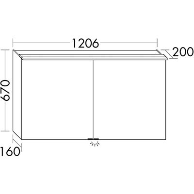 burgbad Fiumo Spiegelschrank - LED-Beleuchtung - 2 Spiegeltüren - 120,6 x 20 x 67 cm burgbad Fiumo Spiegelschrank - LED-Beleuchtung - 2 Spiegeltüren - 120,6 x 20 x 67 cm