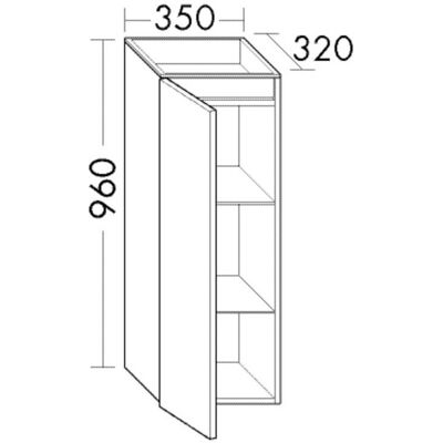 burgbad - Fiumo - 35 cm - 96 cm - cabinet burgbad - Fiumo - 35 cm - 96 cm - cabinet