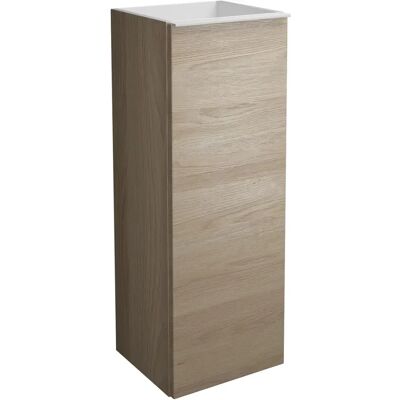 burgbad Fiumo Halbhöherer Schrank - 1 Tür, links, Weiß burgbad Fiumo Halbhöherer Schrank - 1 Tür, links, Weiß
