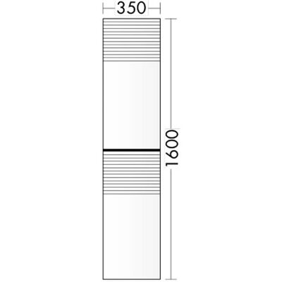 burgbad - Fiumo Hochschrank - 160 cm - 2 Türen - Cabinet burgbad - Fiumo Hochschrank - 160 cm - 2 Türen - Cabinet