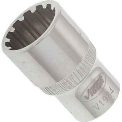 Conjunto de soquetes Vigor V1984 - Perfil multipropósito, 11 mm, 25 mm Conjunto de soquetes Vigor V1984 - Perfil multipropósito, 11 mm, 25 mm