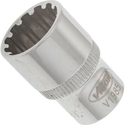 Vigor V1985 Conjunto de soquetes - Perfil multifuncional, 12mm, 25mm Vigor V1985 Conjunto de soquetes - Perfil multifuncional, 12mm, 25mm