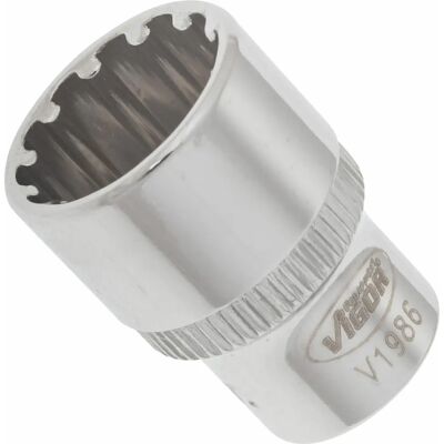 Conjunto de soquetes Vigor V1986 - 13 mm, 25 mm, 1/4" - Manual Conjunto de soquetes Vigor V1986 - 13 mm, 25 mm, 1/4" - Manual