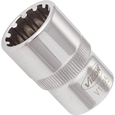 Vigor V1995 Conjunto de soquetes - 17mm, 38,1mm, 1/2" Vigor V1995 Conjunto de soquetes - 17mm, 38,1mm, 1/2"