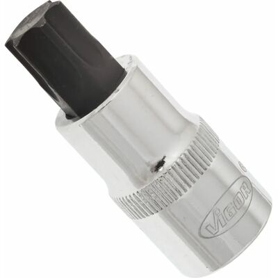 Vigor V2159 Set di bussole - 1/2 pollice, T60, 55mm profondo Vigor V2159 Set di bussole - 1/2 pollice, T60, 55mm profondo