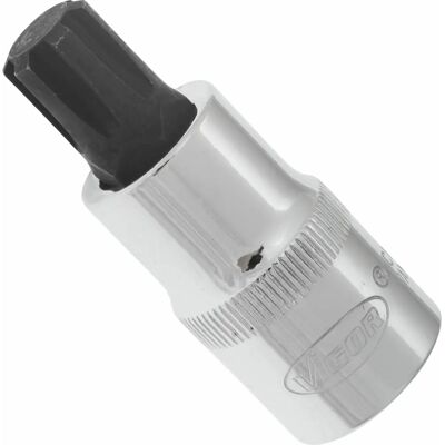 Conjunto de soquetes Vigor V2208 - Perfil hexagonal, 55mm Conjunto de soquetes Vigor V2208 - Perfil hexagonal, 55mm