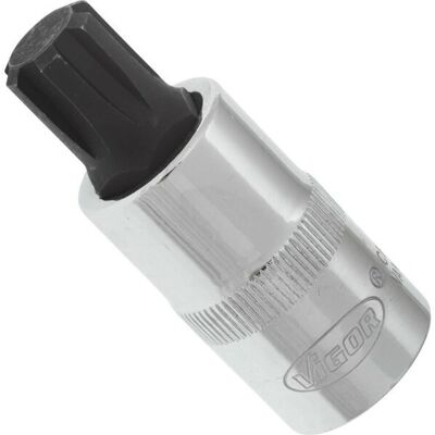 Vigor V2209 Conjunto de soquetes - M13, 55mm, 1/2 polegadas Vigor V2209 Conjunto de soquetes - M13, 55mm, 1/2 polegadas