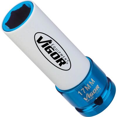 Vigor V2472 Douille d'impact, 17mm, 1/2 pouce, Hex extérieur - Publicité Vigor V2472 Douille d'impact, 17mm, 1/2 pouce, Hex extérieur - Publicité