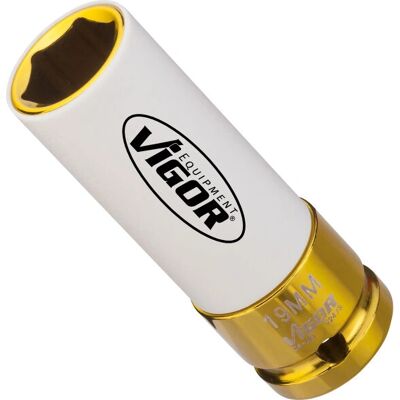 Vigor Impact Wrench Socket - 19mm, 1/2 tum, hållbar Vigor Impact Wrench Socket - 19mm, 1/2 tum, hållbar