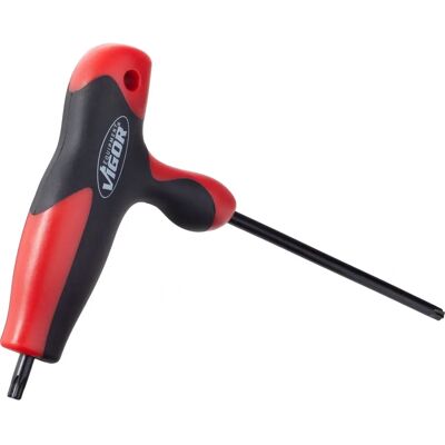 Cacciavite Vigor T20 - Profilo interno Torx - 160mm - Impugnatura a T Cacciavite Vigor T20 - Profilo interno Torx - 160mm - Impugnatura a T