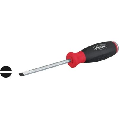 Vigor V3598 Chave de fenda flat - 1 x 4,5 mm Vigor V3598 Chave de fenda flat - 1 x 4,5 mm