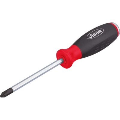 Vigor V3602 Chave de fenda cruzada com tampa de impacto Vigor V3602 Chave de fenda cruzada com tampa de impacto