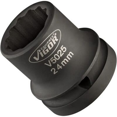 Vigor Chave de Impacto - 24mm, 44mm Comprimento - Impact Wrench Socket Vigor Chave de Impacto - 24mm, 44mm Comprimento - Impact Wrench Socket