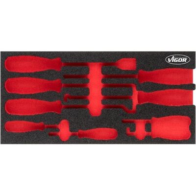 Vigor V5070-L Aufbewahrungsbox-Zubehör - Weichschaum-Einlage, Rote Trennwand Vigor V5070-L Aufbewahrungsbox-Zubehör - Weichschaum-Einlage, Rote Trennwand