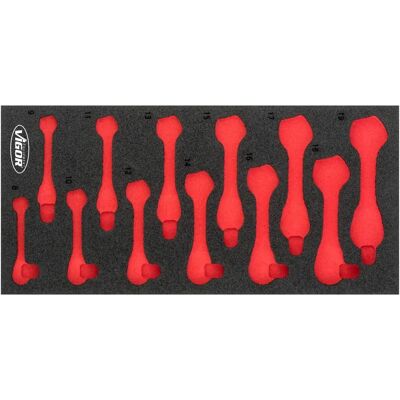 Vigor V5075-L Aufbewahrungsbox Zubehör - Schwarz, Rote Trennwand Vigor V5075-L Aufbewahrungsbox Zubehör - Schwarz, Rote Trennwand