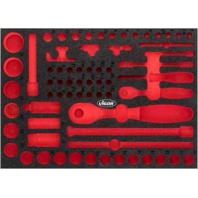 Vigor V5103-L Aufbewahrungsbox - Schaumstoff-Behälter, Werkzeugorganisation Vigor V5103-L Aufbewahrungsbox - Schaumstoff-Behälter, Werkzeugorganisation