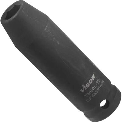 Vigor V5550L-10 Douille à choc - 10mm, longue, 1/2 pouce - Publicité Vigor V5550L-10 Douille à choc - 10mm, longue, 1/2 pouce - Publicité
