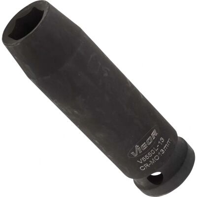 Vigor V5550L-13 Schlagschrauber-Doppelschlüssel - 1/2 Zoll, 13 mm, sechskant, matt Vigor V5550L-13 Schlagschrauber-Doppelschlüssel - 1/2 Zoll, 13 mm, sechskant, matt