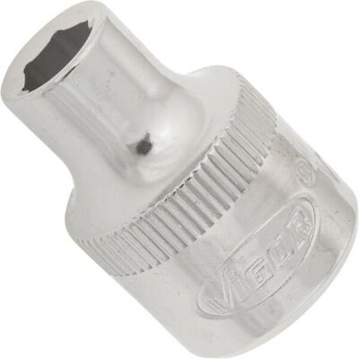 Vigor V2278N Soquete de impacto - 6 pontas, 3/8 polegadas, Prata Vigor V2278N Soquete de impacto - 6 pontas, 3/8 polegadas, Prata