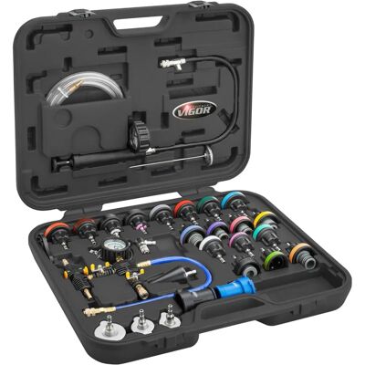 Vigor V1963N Kühlmittelsystem Diagnose-Set - 28 Werkzeuge Vigor V1963N Kühlmittelsystem Diagnose-Set - 28 Werkzeuge